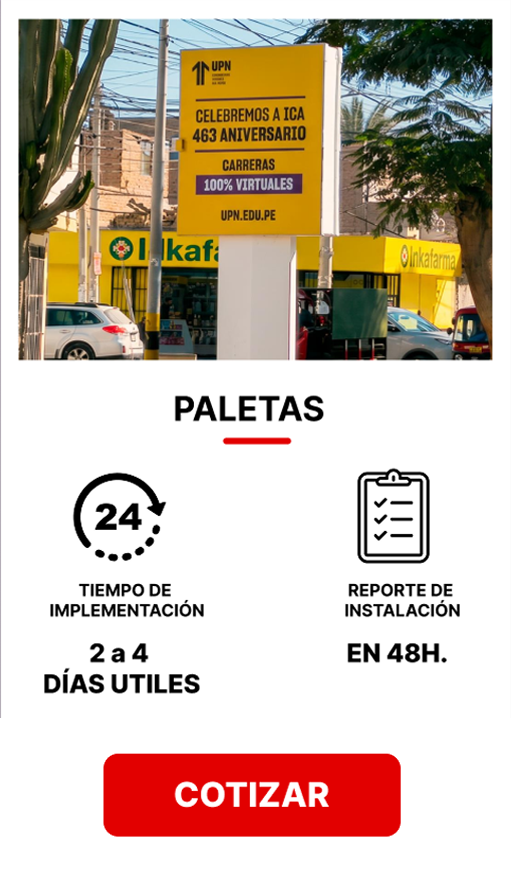 tarjeta paletas